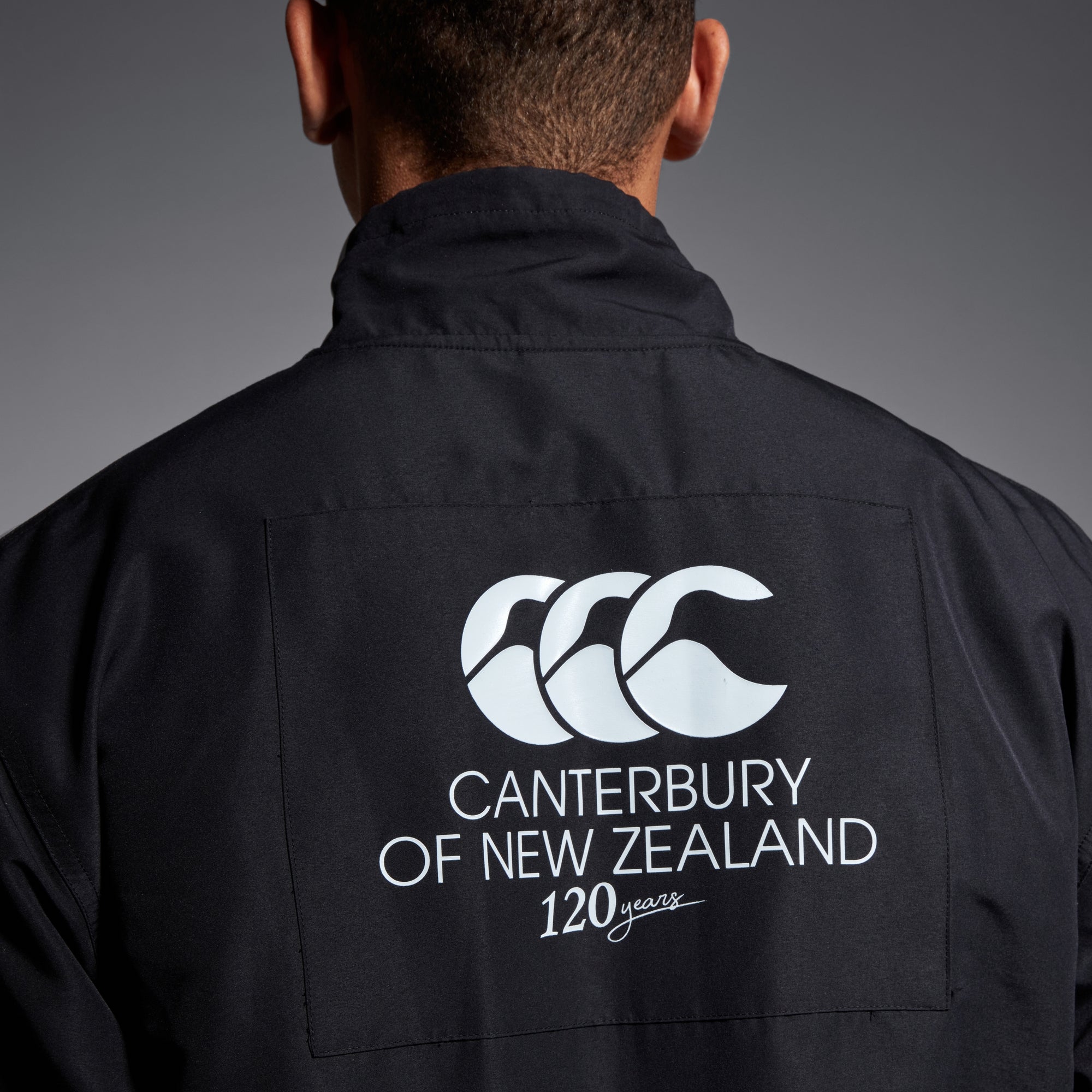 CANTERBURY LEGENDS WVN TRACK JACKET AM BLACK | Canterbury of New