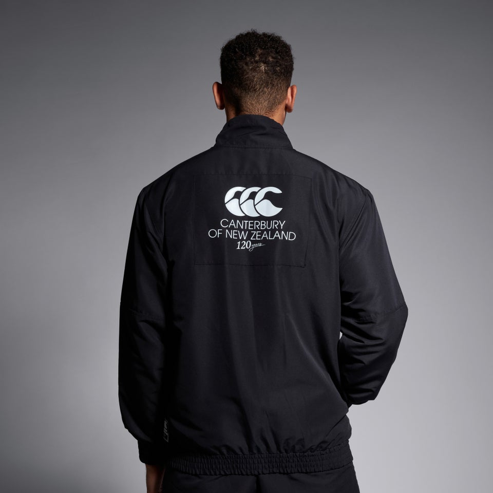 CANTERBURY LEGENDS WVN TRACK JACKET AM BLACK