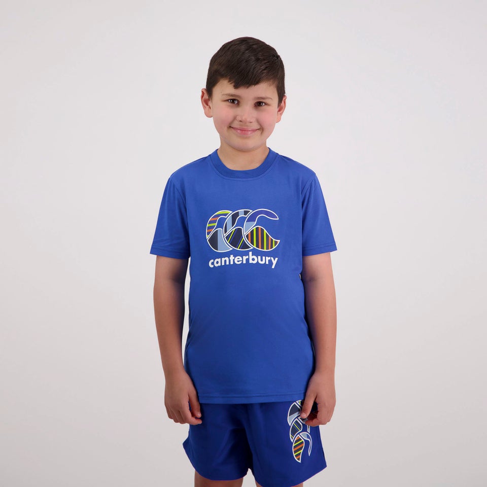 Junior Unisex Strong Blue T-Shirt Blue