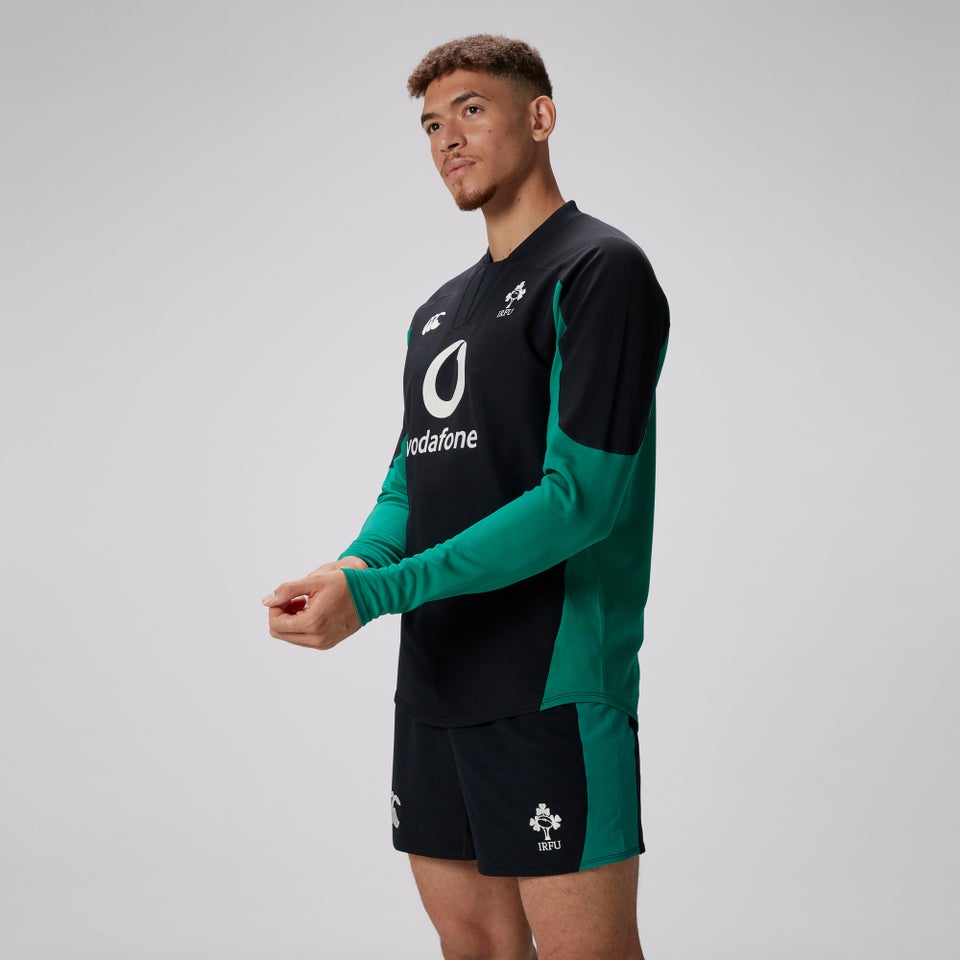 Mens Ireland Tech Drill Top Black/Green