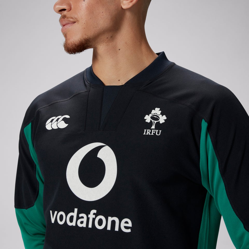 Mens Ireland Tech Drill Top Black/Green