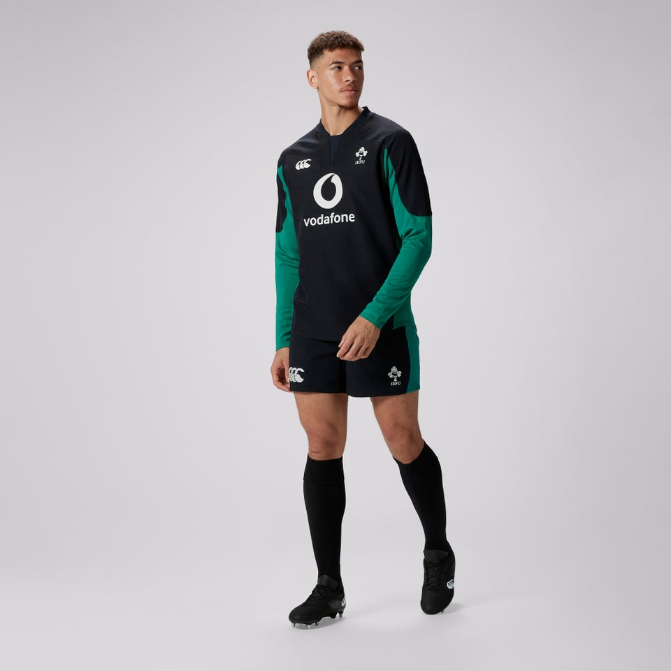 Mens Ireland Tech Drill Top Black/Green