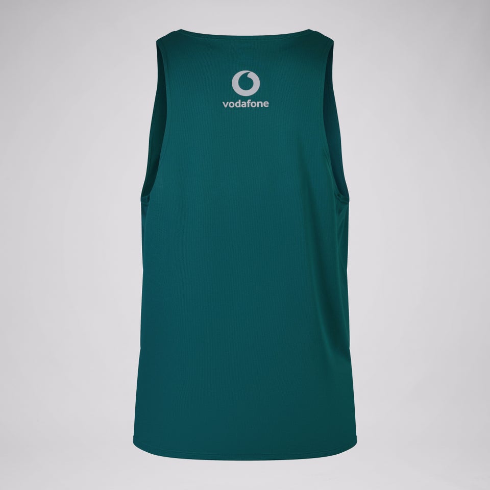 Mens Ireland Poly Training Singlet Green