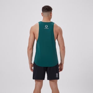 Mens Ireland Poly Training Singlet Green