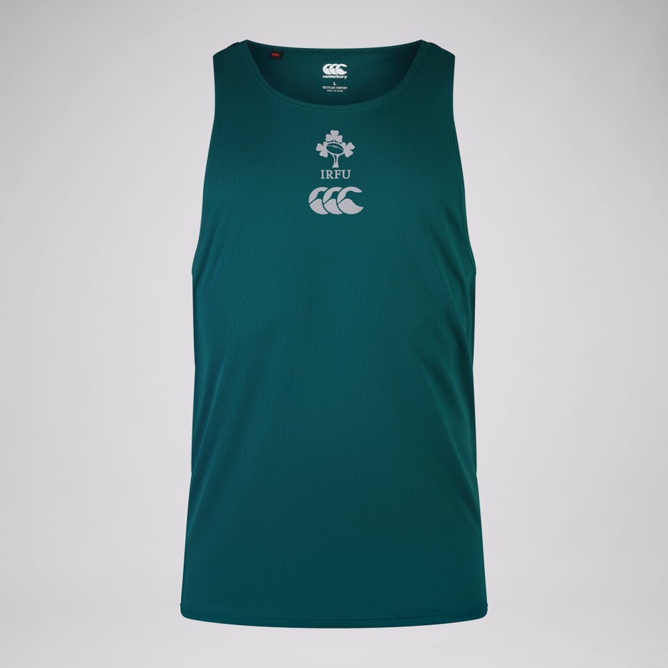 Mens Ireland Poly Training Singlet Green