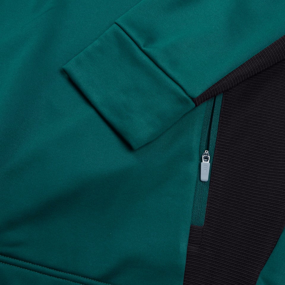 Mens Ireland Overhead Zip Training Hoody Green/Black