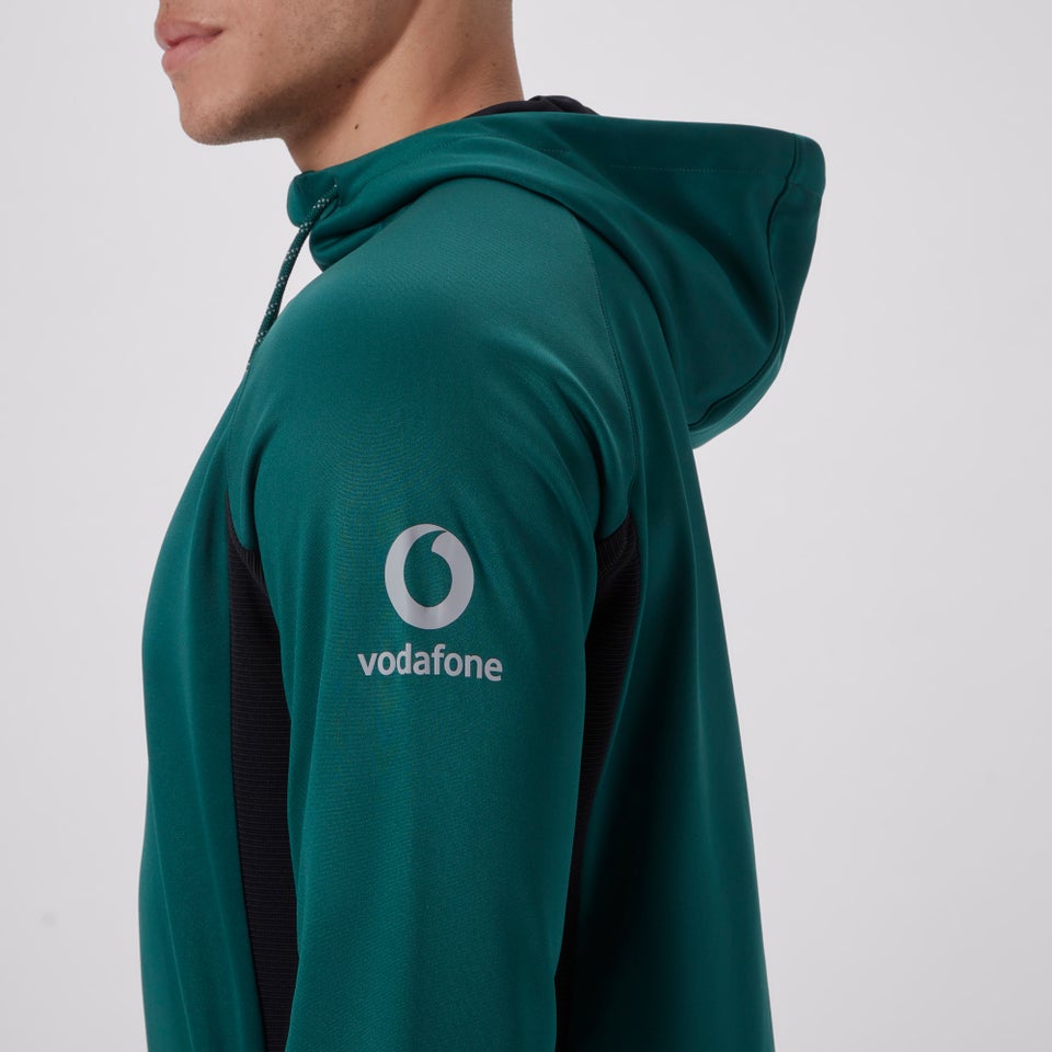 Mens Ireland Overhead Zip Training Hoody Green/Black