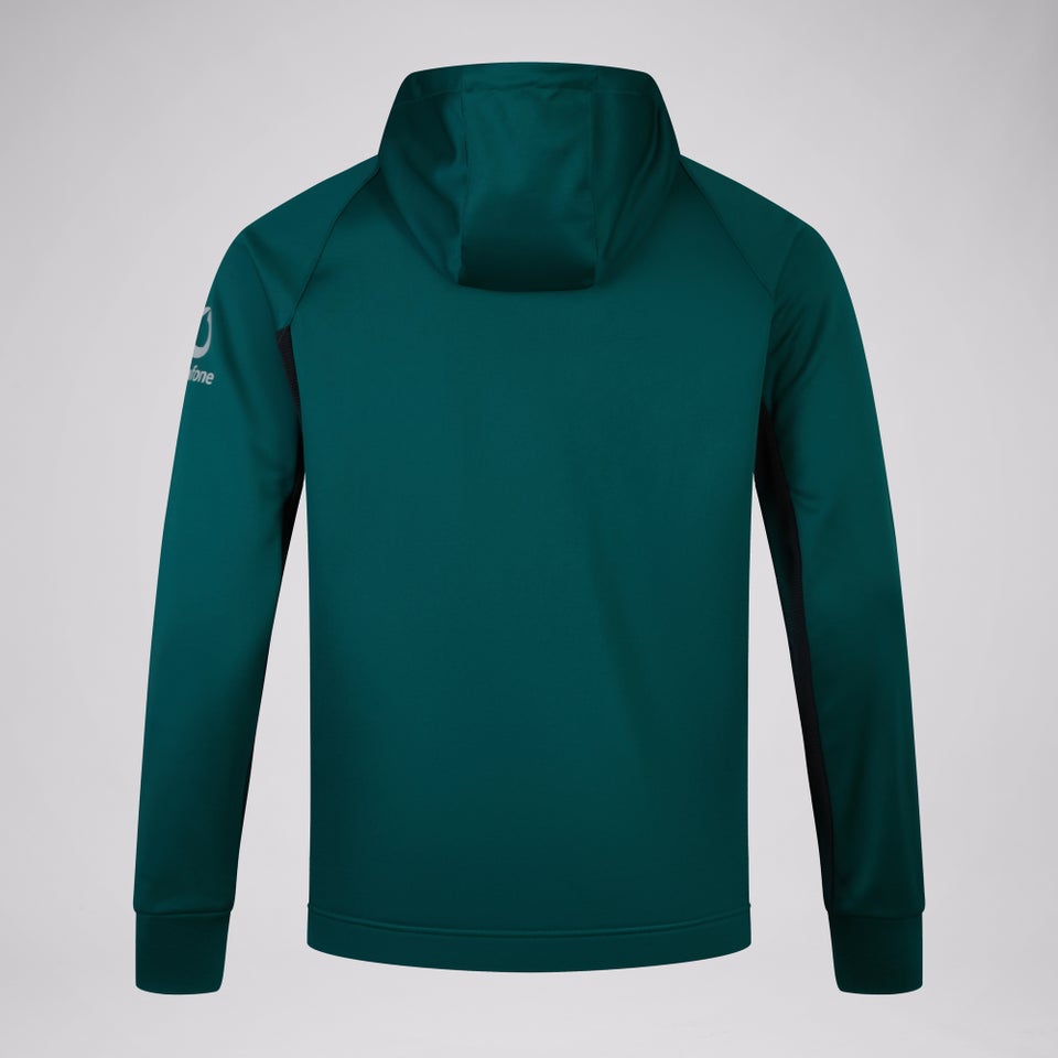Mens Ireland Overhead Zip Training Hoody Green/Black