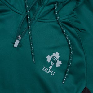 Mens Ireland Overhead Zip Training Hoody Green/Black