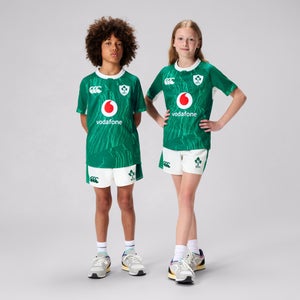 JUNIOR UNISEX IRELAND HOME MATCH SHORT WHITE/GREEN - AGE 12