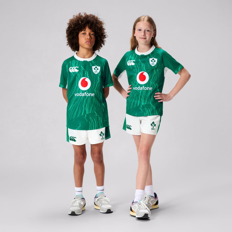 Junior Unisex Ireland Home Match Short White/Green
