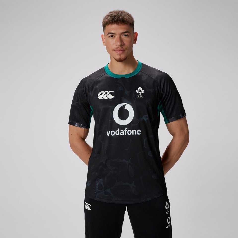 CANTERBURY IRE PRE GAME PRO JERSEY AM BLACK/GREEN