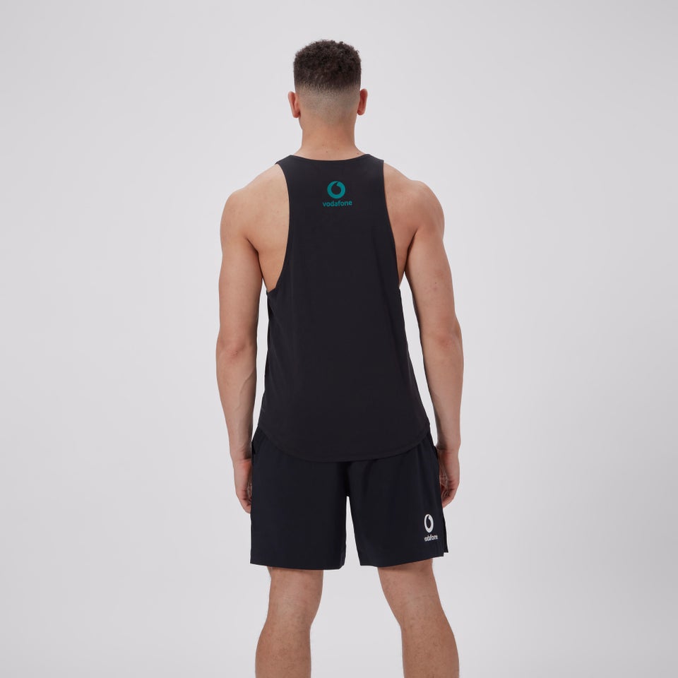 Mens Ireland Poly Training Singlet Black