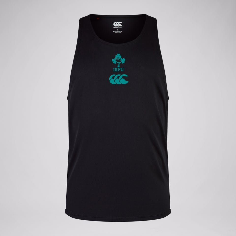 Mens Ireland Poly Training Singlet Black