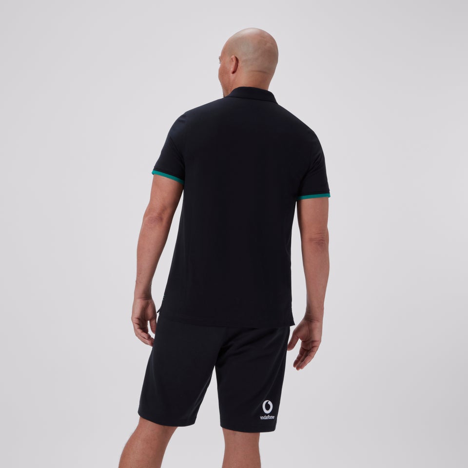 CANTERBURY IRELAND TEAM POLO SHIRT AM BLACK/GREEN