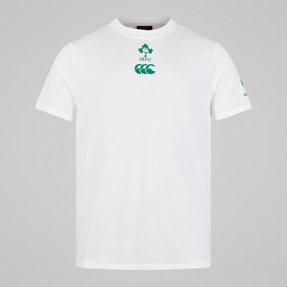 Mens Ireland Team Cotton Tee White/Green