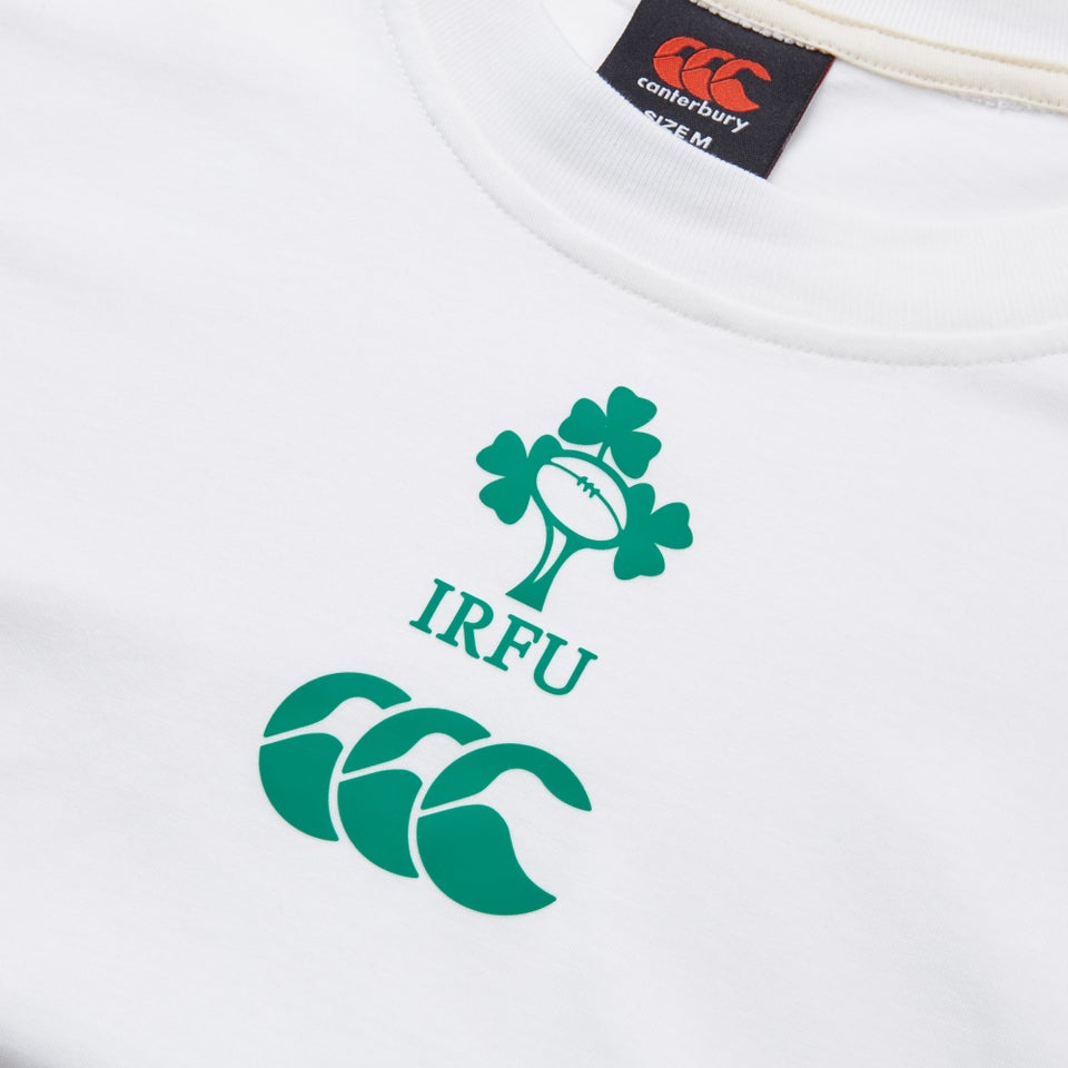 Mens Ireland Team Cotton Tee White/Green