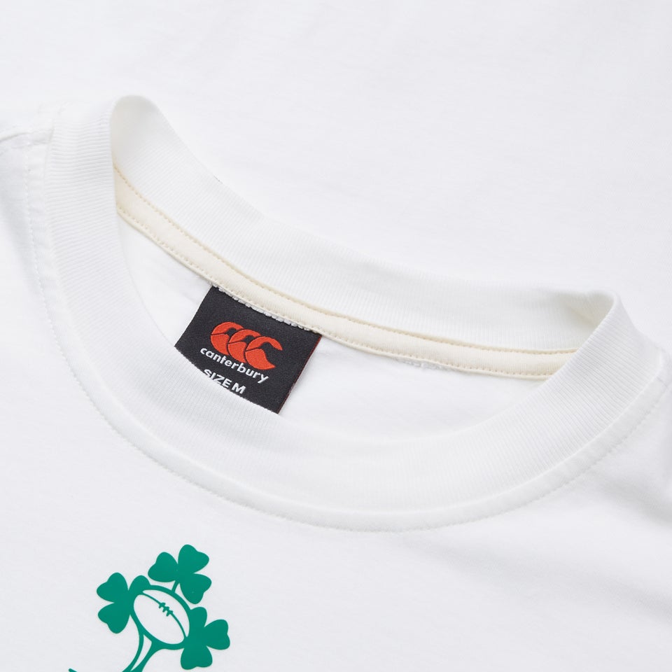 Mens Ireland Team Cotton Tee White/Green
