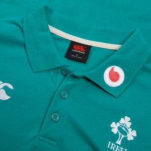 Mens Ireland Team Polo Shirt Green/White