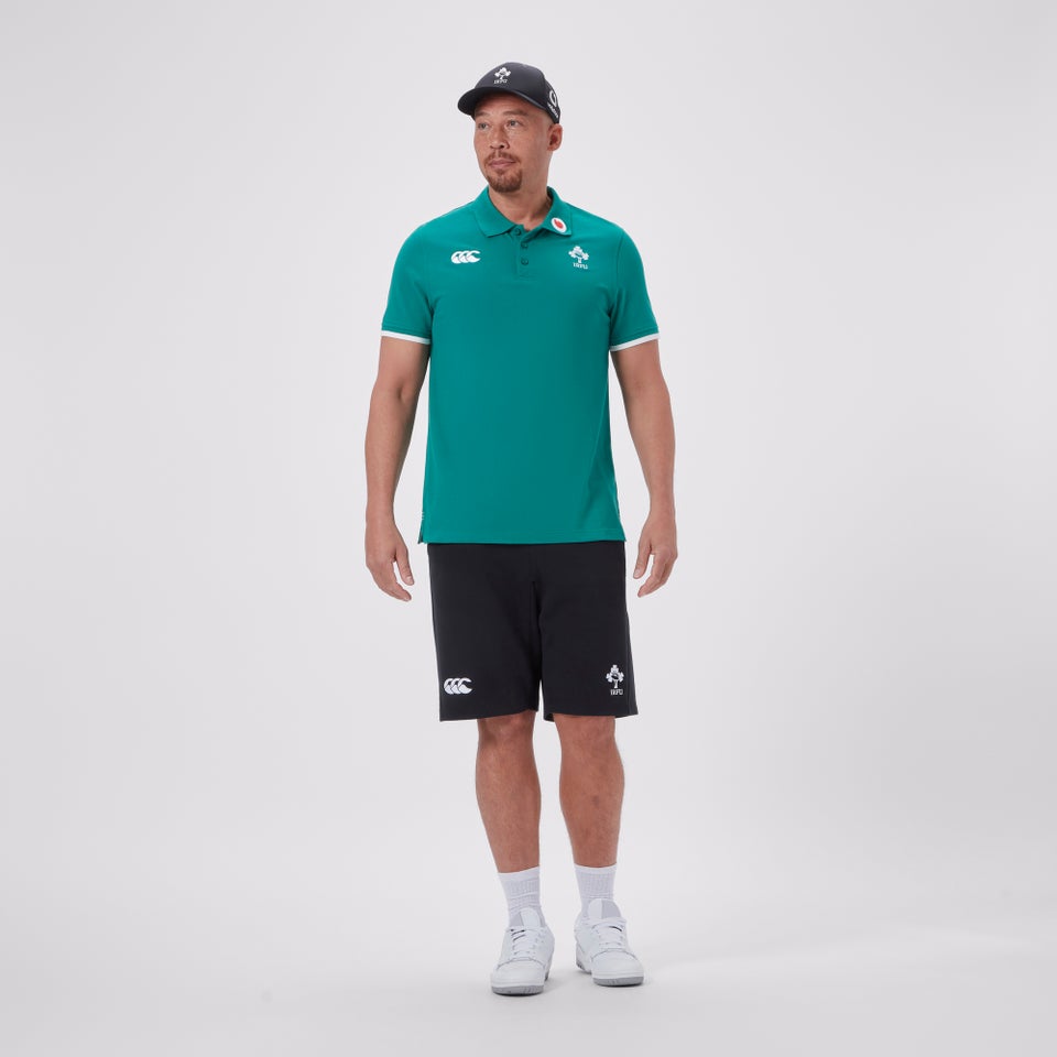 Mens Ireland Team Polo Shirt Green/White
