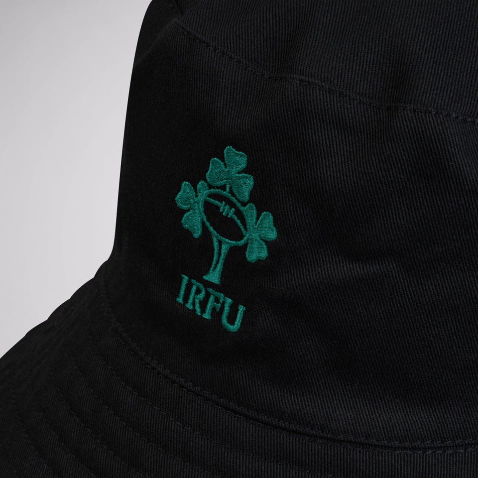 Adult Unisex Ireland Reversible Bucket Hat Black/Green