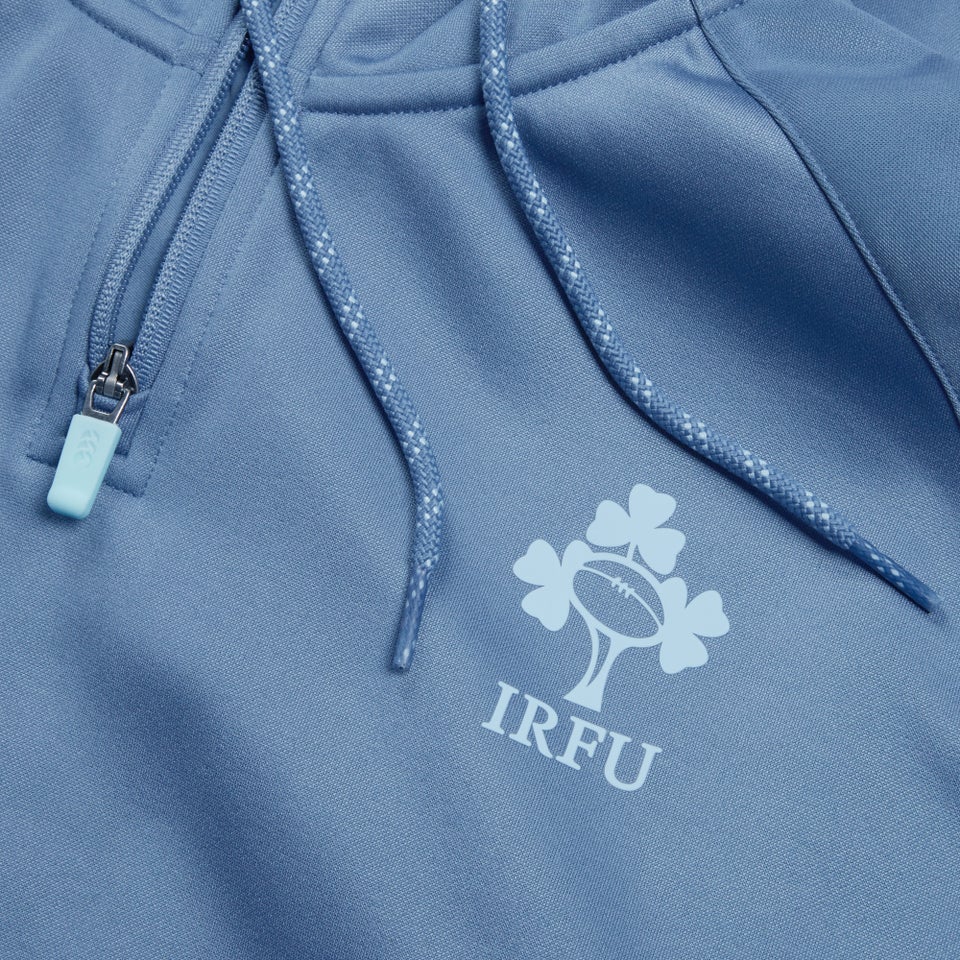 Mens Ireland Overhead Zip Training Hoody Blue