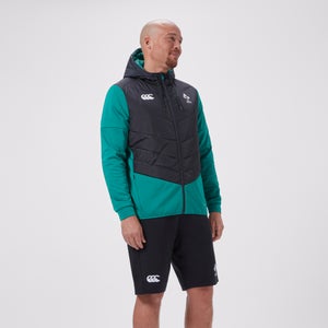 CANTERBURY IRELAND HYBRID PADDED JACKET AM BLK/GRN