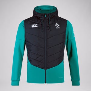 CANTERBURY IRELAND HYBRID PADDED JACKET AM BLK/GRN