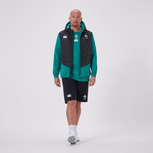 CANTERBURY IRELAND HYBRID PADDED JACKET AM BLK/GRN