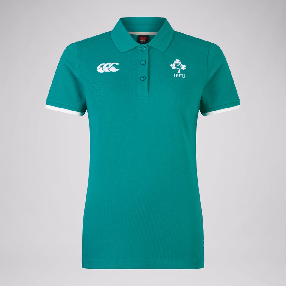 Womens Ireland Team Polo Shirt Green