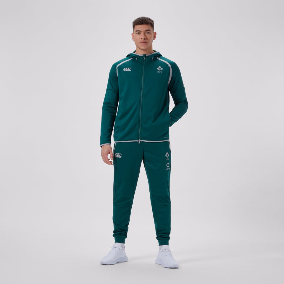 Mens Ireland Tech Full Zip Hoody Green/Grey