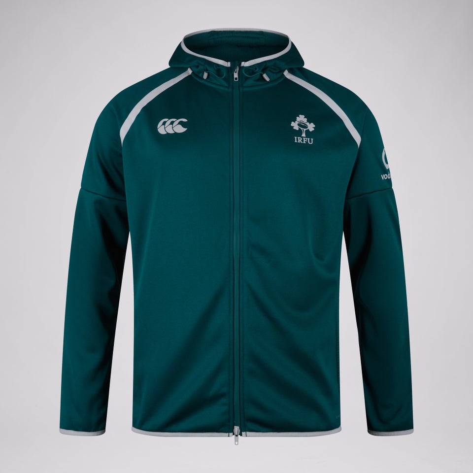Mens Ireland Tech Full Zip Hoody Green/Grey