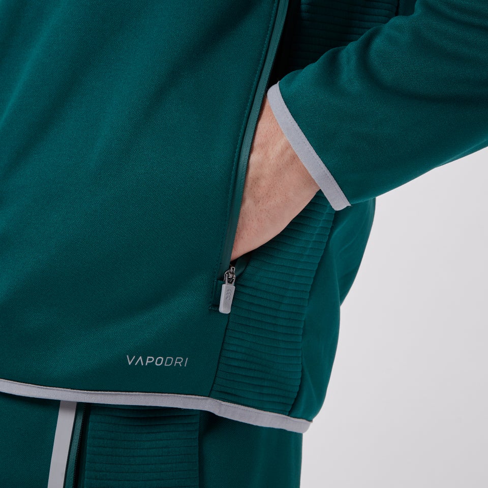 Mens Ireland Tech Full Zip Hoody Green/Grey