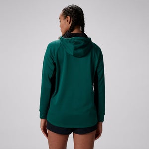 Womens Ireland Overhead Zip Training Hoody (Nb) Black/Green