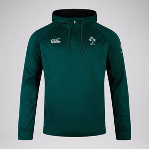 Womens Ireland Overhead Zip Training Hoody (Nb) Black/Green