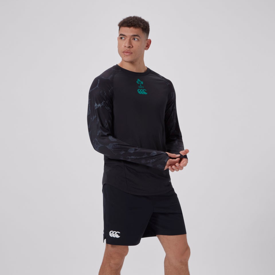Mens Ireland Long Sleeved Super Light Training Tee Black