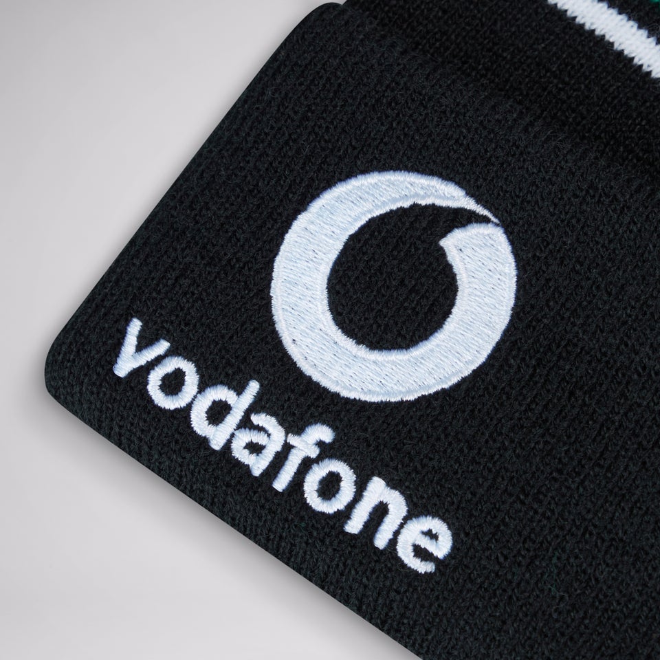 Adult Unisex Ireland Bobble Hat Black/Green