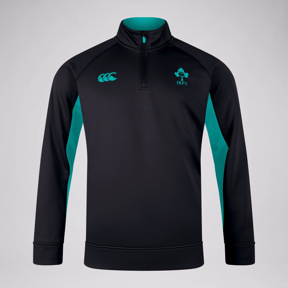 Mens Ireland 1/4 Zip Training Top Black/Green