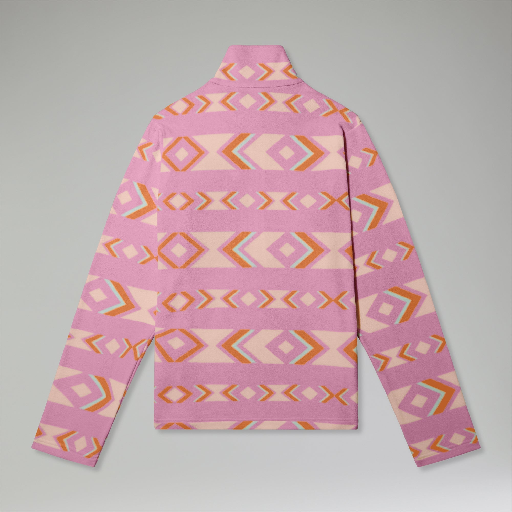 Unisex Prism Printed Trango Half Zip Fleece Purple/Orange