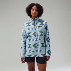 Unisex Prism Printed Trango Half Zip Fleece Blau