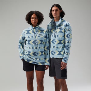 Unisex Prism Printed Trango Half Zip Fleece Blau