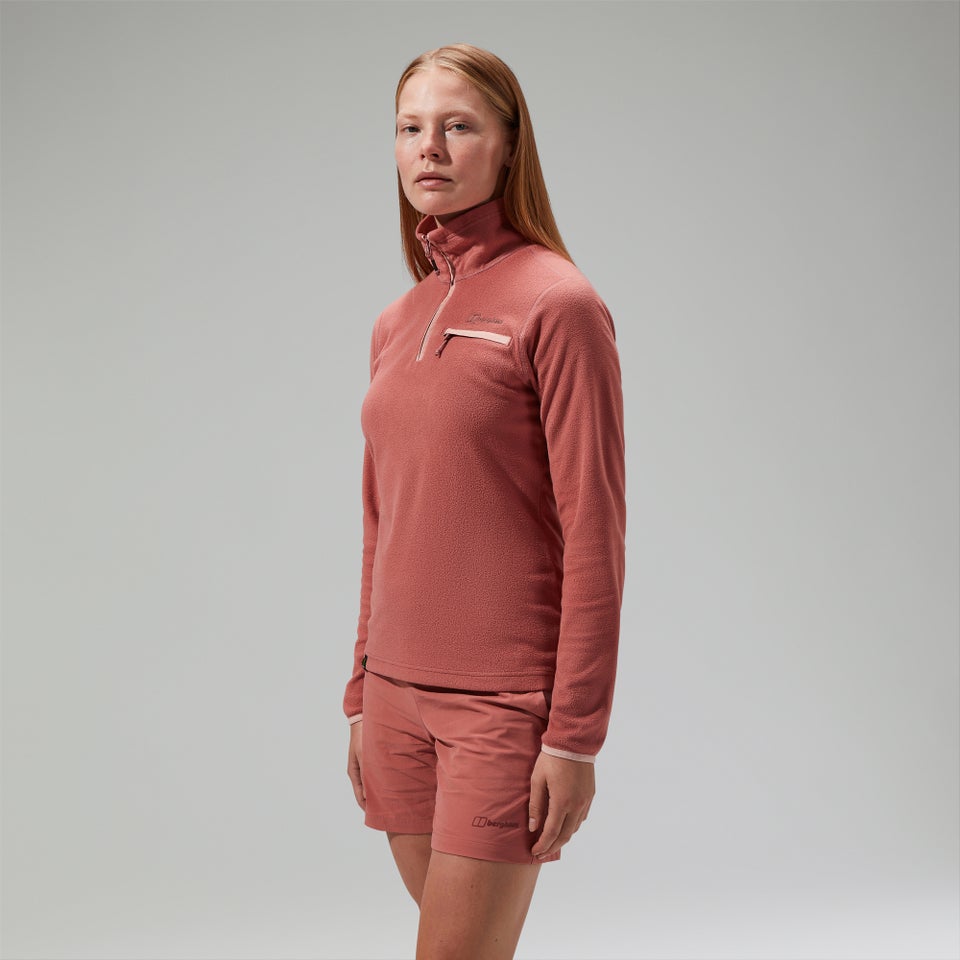 Women's Prism 2.0 Micro Half Zip Polartec Fleece Pink