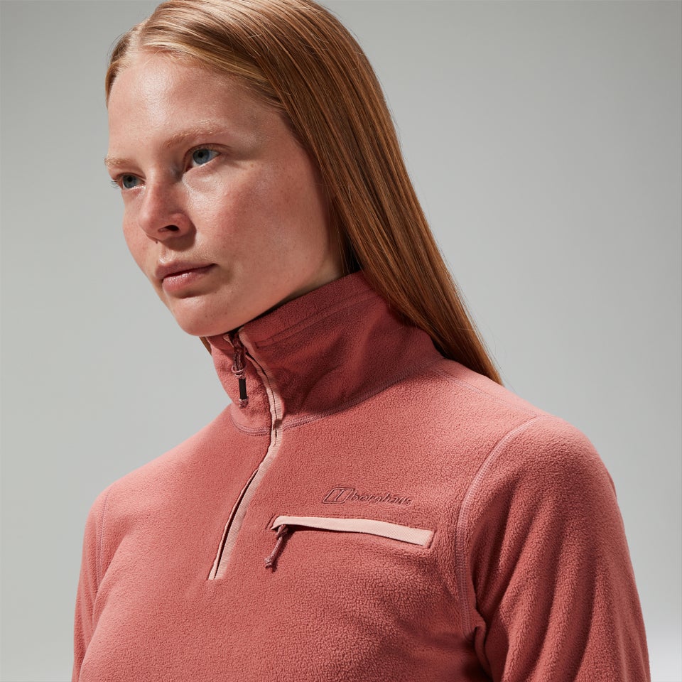 Women's Prism 2.0 Micro Half Zip Polartec Fleece Pink