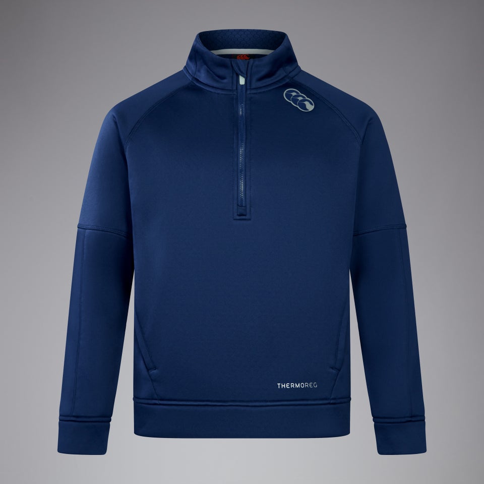 CANTERBURY 1/2 ZIP THERMOREG FLEECE K JU BLUE