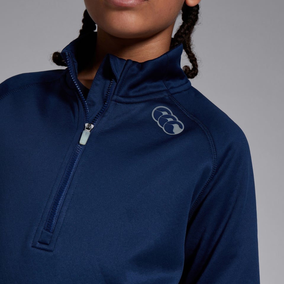 CANTERBURY 1/2 ZIP THERMOREG FLEECE K JU BLUE