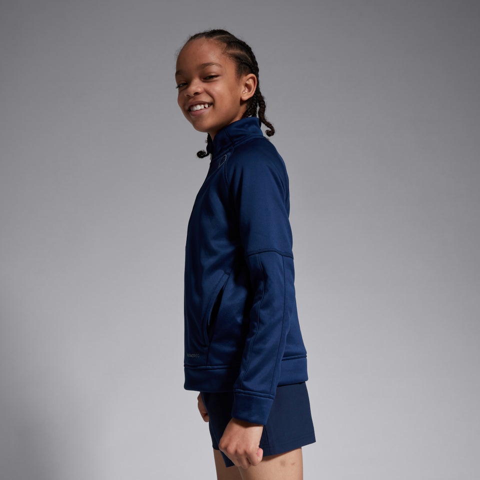 Junior Unisex 1/2 Zip Thermoreg Fleece Blue