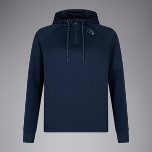 Womens Overhead Zip Training Hoody Blue