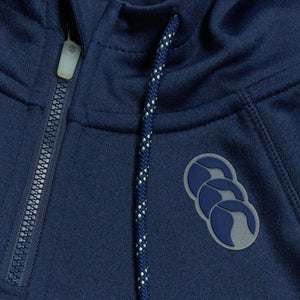 Womens Overhead Zip Training Hoody Blue
