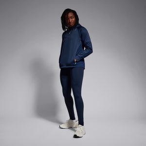 Womens Overhead Zip Training Hoody Blue