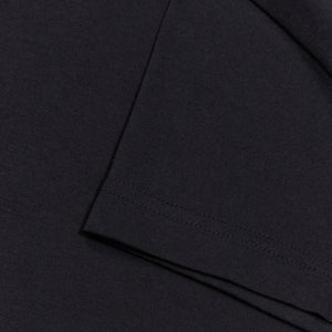 Womens Small Logo Cotton Tee Black